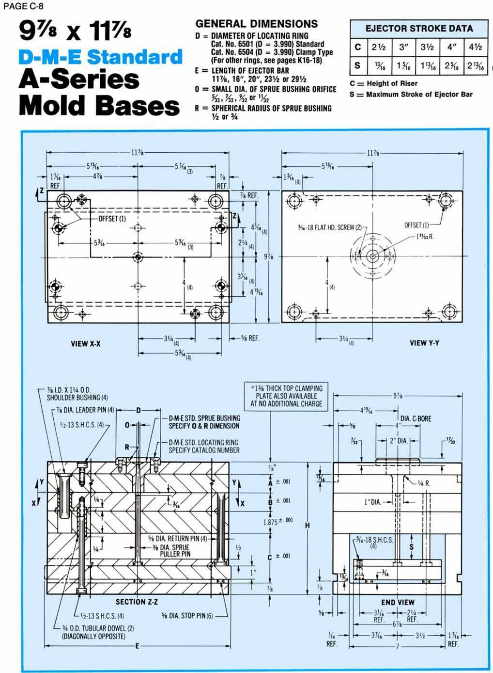 DME A series mold base 1012A